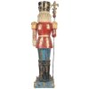 Clayre & Eef Décoration Casse-Noisette Bleu et Rouge 99cm