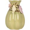 Clayre & Eef Vase Céramique Ø 14x21 cm Vert & Rose