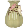Clayre & Eef Vase Céramique Vert et Rose 10x14 cm