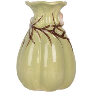 Clayre & Eef Vase Céramique Ø 10x14 cm Vert & Rose