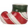 Clayre & Eef Pot à Fleurs Décoratif 15x8x10 cm Rouge-Vert