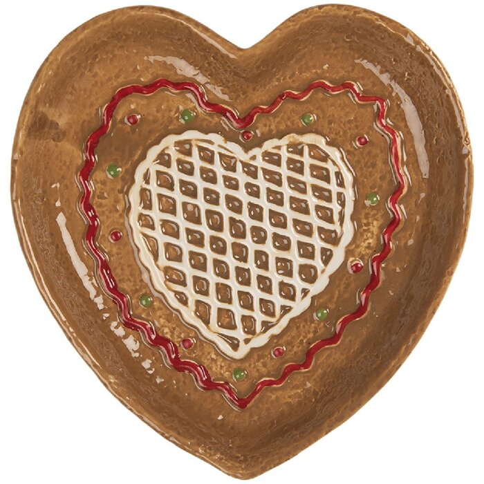 Clayre & Eef Petite Assiette 17x17x3 cm Céramique