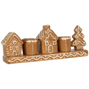 Clayre & Eef Bougeoir Maisons 21x4x8 cm