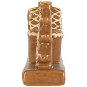 Clayre & Eef Bougeoir Maisons 21x4x8 cm