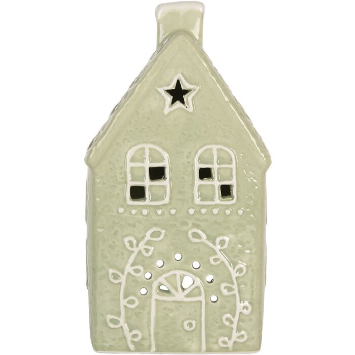 Clayre & Eef 6CE2328 Bougeoir Maison 11x9x21 cm