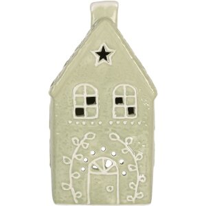 Clayre & Eef 6CE2328 Bougeoir Maison 11x9x21 cm