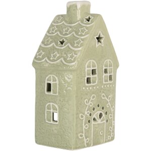Clayre & Eef 6CE2328 Bougeoir Maison 11x9x21 cm