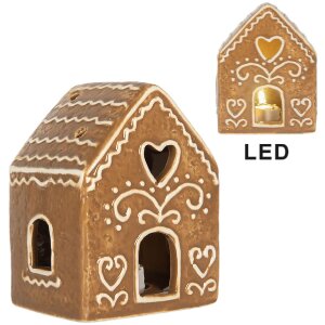 Clayre & Eef Maison Décorative LED Marron...