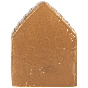 Clayre & Eef Maison Décorative LED Marron & Blanc 8x6x10 cm