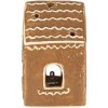 Clayre & Eef Maison Décorative LED Marron & Blanc 8x6x10 cm