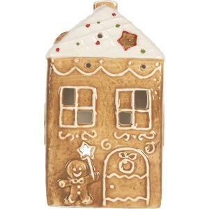 Clayre & Eef Bougeoir Maison 9x7x16 cm