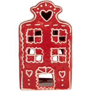 Clayre & Eef Bougeoir Maison 8x7x13 cm