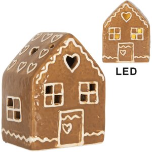Clayre & Eef 6CE2337 Maison Lumineuse LED 8x6x10 cm