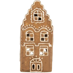 Clayre & Eef Bougeoir Maison 8x7x16 cm