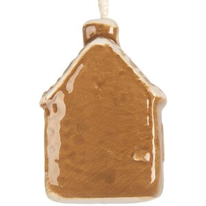 Clayre & Eef Décoration Suspendue Maison 4x4x7 cm