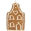 Clayre & Eef Décoration Suspendue Maison Marron & Blanc 4x6 cm