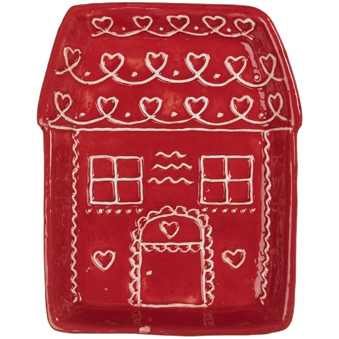Clayre & Eef Petite Assiette Céramique 15x19x3 cm