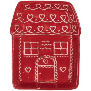 Clayre & Eef Petite Assiette Céramique 15x19x3 cm