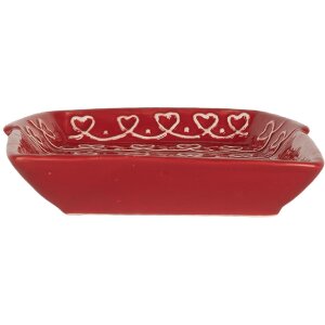 Clayre & Eef Petite Assiette Céramique 15x19x3 cm