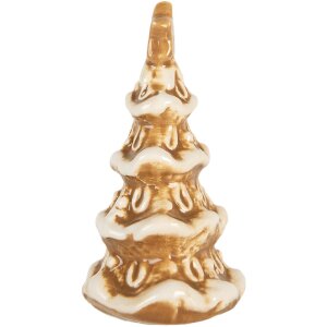 Clayre & Eef Décoration Sapin de Noël Céramique 6x5x9 cm