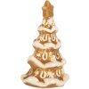 Clayre & Eef Décoration Sapin de Noël Céramique 6x5x9 cm