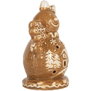 Clayre & Eef Décoration Bonhomme de Neige 9x7x13 cm