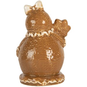 Clayre & Eef Décoration Bonhomme de Neige 9x7x13 cm