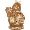 Clayre & Eef Décoration Bonhomme de Neige 9x7x13 cm
