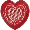 Clayre & Eef 6CE2359 Petite Assiette Céramique Rouge & Blanc 17x17x3 cm
