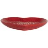 Clayre & Eef 6CE2359 Petite Assiette Céramique Rouge & Blanc 17x17x3 cm