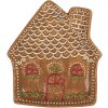 Clayre & Eef Assiette 20x18x3 cm Marron-Blanc