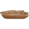 Clayre & Eef Assiette 20x18x3 cm Marron-Blanc