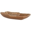 Clayre & Eef Assiette 20x18x3 cm Marron-Blanc