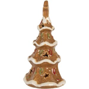 Clayre & Eef Bougeoir Sapin de Noël 11x8x17 cm