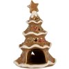 Clayre & Eef Bougeoir Sapin de Noël 11x8x17 cm