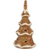 Clayre & Eef Bougeoir Sapin de Noël 11x8x17 cm