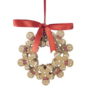 Clayre & Eef Décoration Suspendue Pain dÉpices 10x2x10 cm