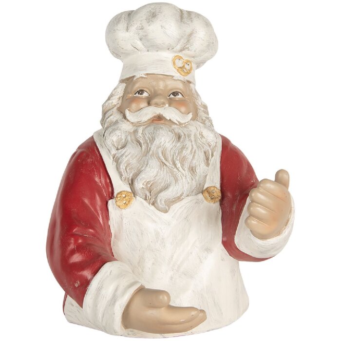 Clayre & Eef 6PR5750 Porte-bouteille Père Noël 25x25x35 cm