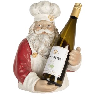 Clayre & Eef 6PR5750 Porte-bouteille Père Noël 25x25x35 cm