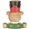 Clayre & Eef Bougeoir Ours Marron et Vert 9x6x10 cm