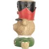Clayre & Eef Bougeoir Ours Marron et Vert 9x6x10 cm