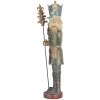 Clayre & Eef Casse-Noisette Décoratif 13x13x38 cm Bleu et Vert