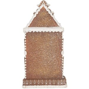 Clayre & Eef 6PR5806 Décoration Maison LED 17x15x35 cm Marron-Blanc