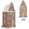 Clayre & Eef 6PR5806 Décoration Maison LED 17x15x35 cm Marron-Blanc