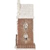 Clayre & Eef 6PR5806 Décoration Maison LED 17x15x35 cm Marron-Blanc