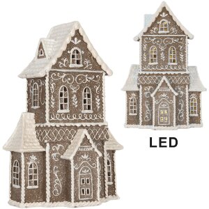 Clayre & Eef 6PR5807 Maison Décorative LED 23x11x33 cm