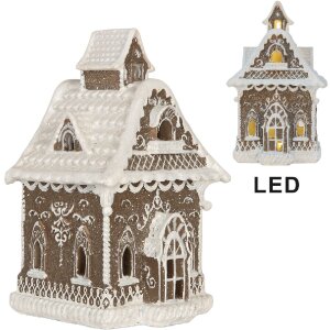 Clayre & Eef 6PR5810 Maison LED Décoration 13x12x20 cm