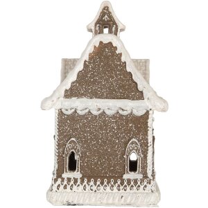 Clayre & Eef 6PR5810 Maison LED Décoration 13x12x20 cm