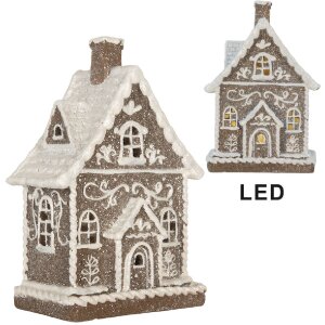 Clayre & Eef 6PR5811 Maison Décorative LED 16x10x23 cm