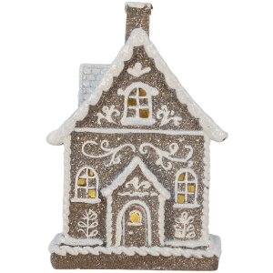 Clayre & Eef 6PR5811 Maison Décorative LED 16x10x23 cm